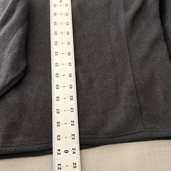 Patagonia Women's Better Sweater Jacket MEDIUM Black 3/4 Zip Custom Logo Outdoor - Picture 8 of 11